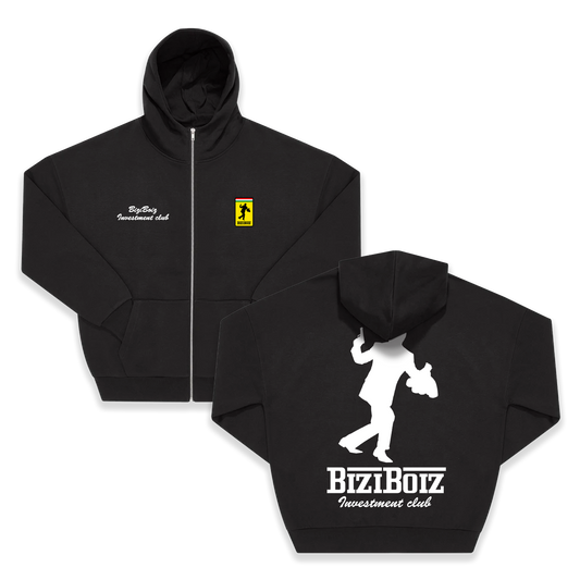 "FAST MONEY" Zip Hoodie (black)