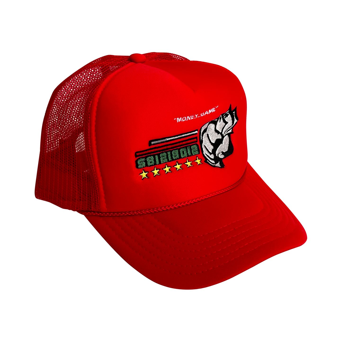 "MONEY GAME" TRUCKER CAP (red)
