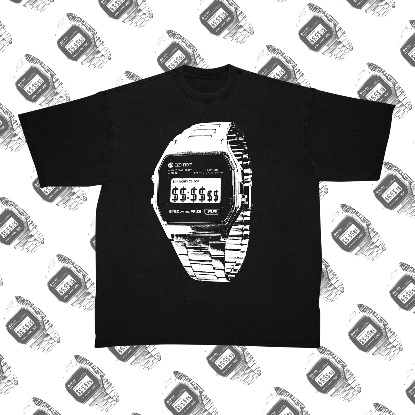 MONEY O'CLOCK TEE (black)
