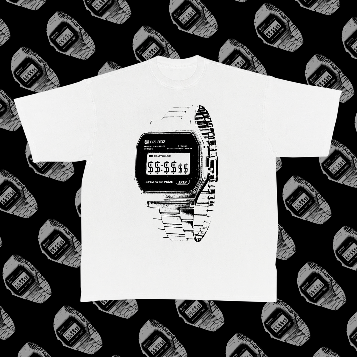 MONEY O'CLOCK TEE (white)