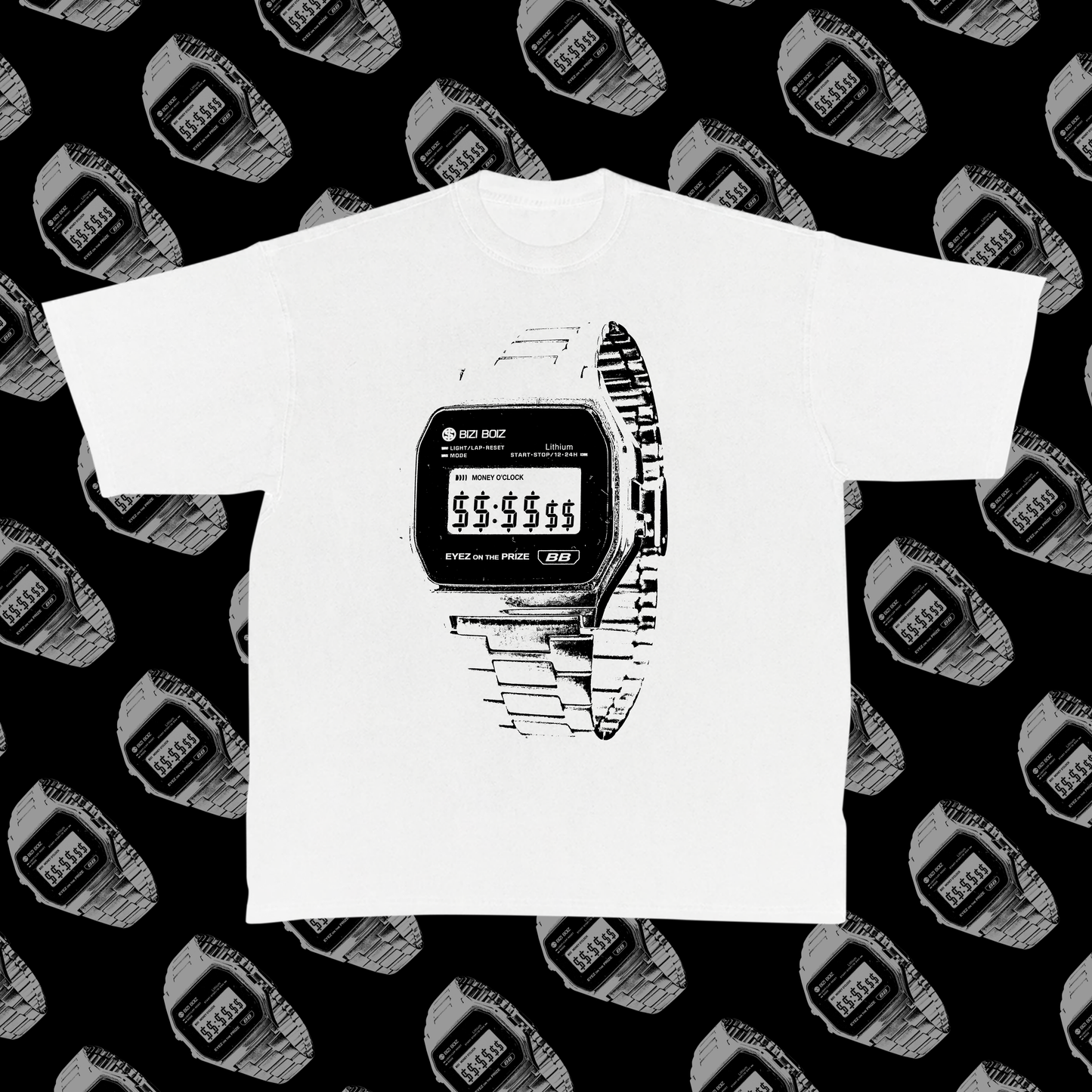 MONEY O'CLOCK TEE (white)
