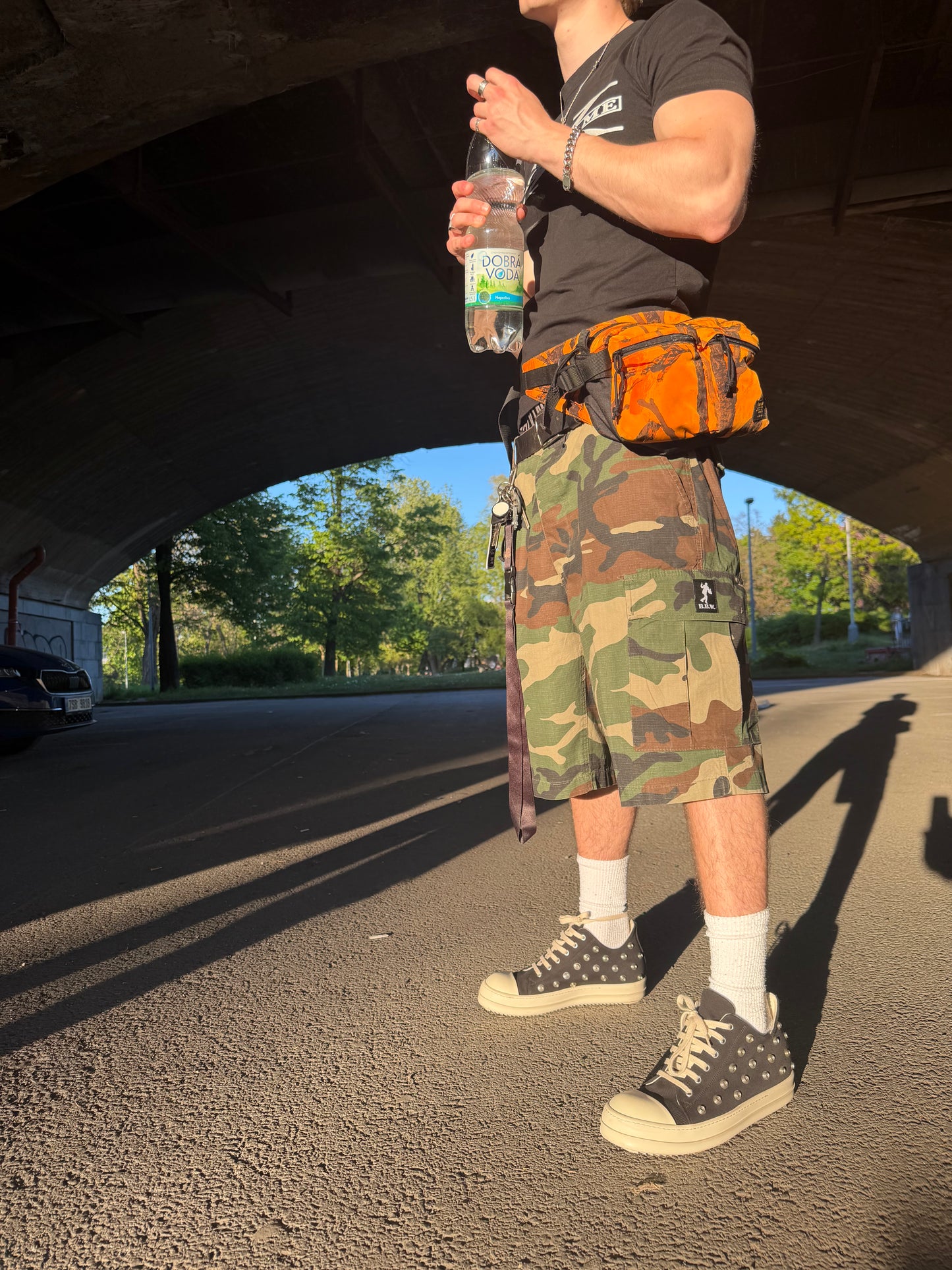 "RULEZ" Rip-Stop Cargo Shorts