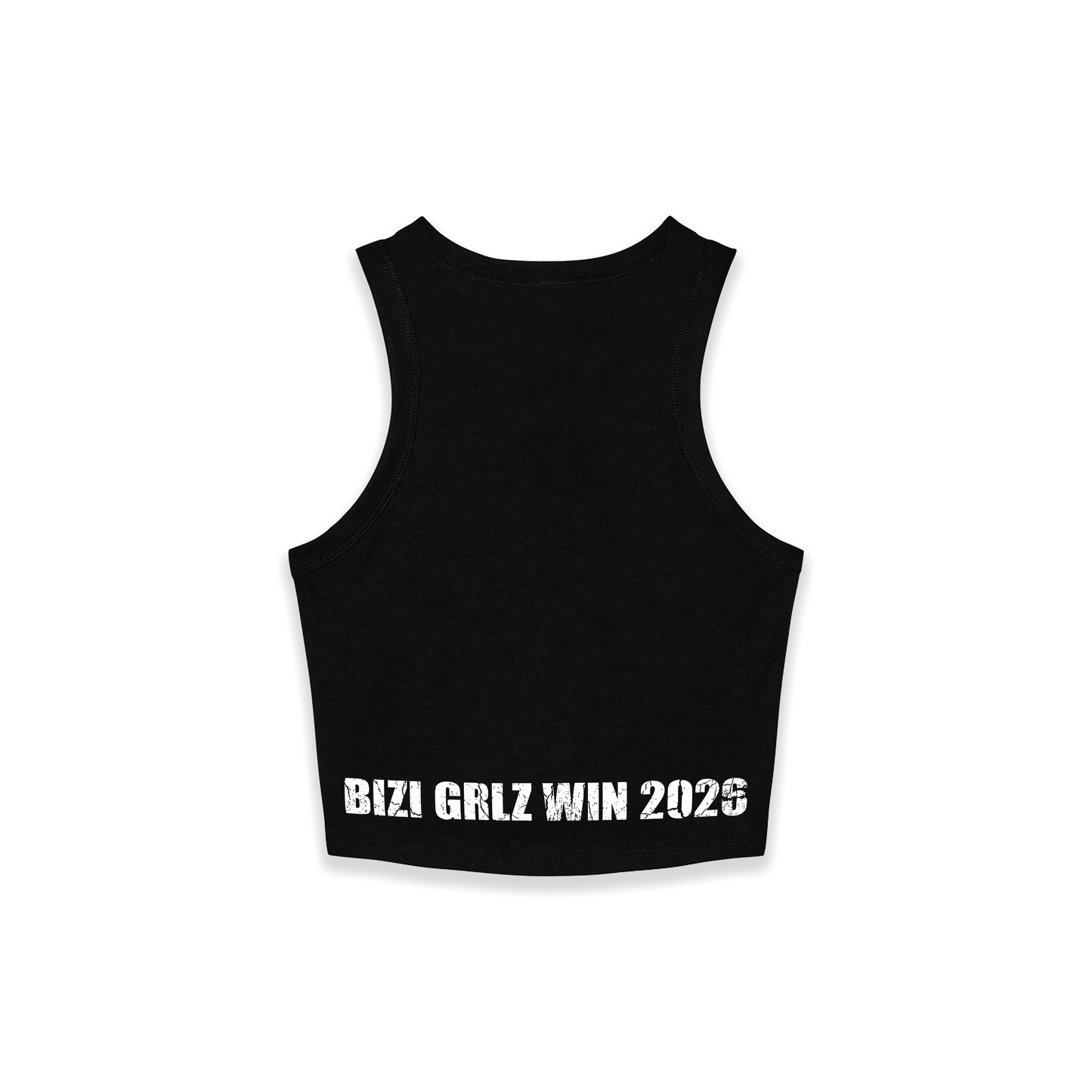OG "BIZI GRLZ" Cropped Racer Tanktop