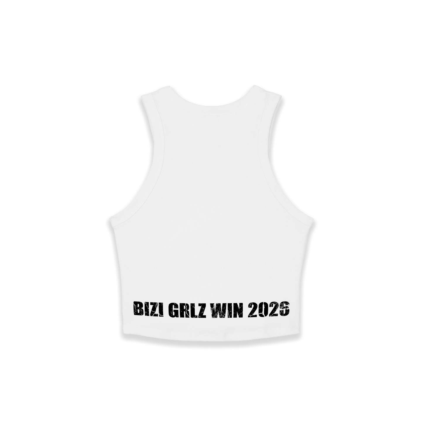 OG "BIZI GRLZ" Cropped Racer Tanktop
