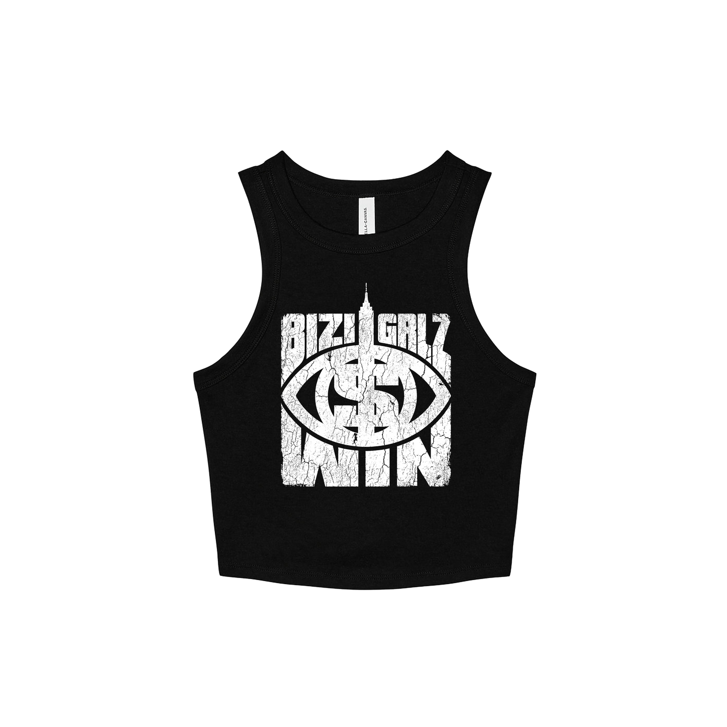 OG "BIZI GRLZ" Cropped Racer Tanktop