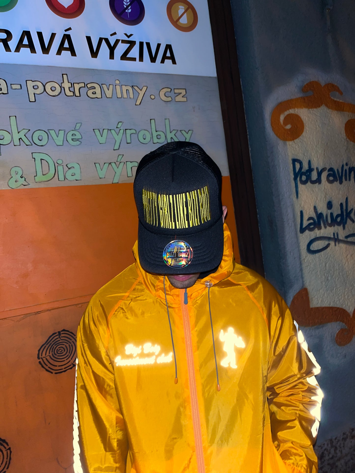 "FAST MONEY" Wind&Waterproof Reflective Jacket (orange)