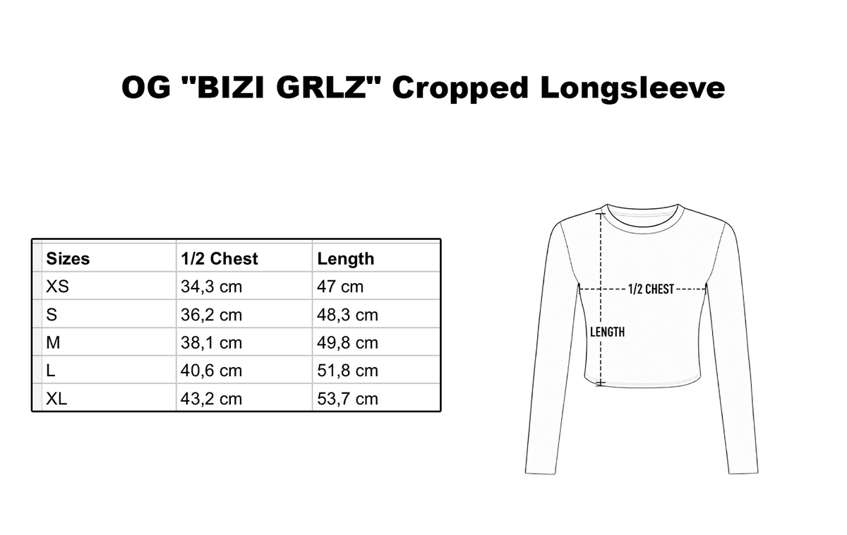 OG "BIZI GRLZ" Cropped Longsleeve