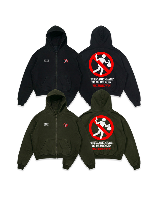 "RULEZ" Zip Hoodie