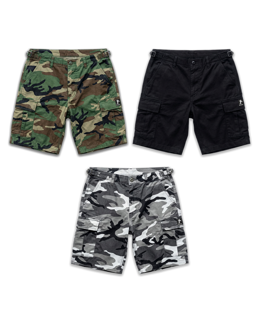 "RULEZ" Rip-Stop Cargo Shorts