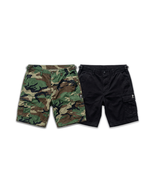 "RULEZ" Rip-Stop Cargo Shorts