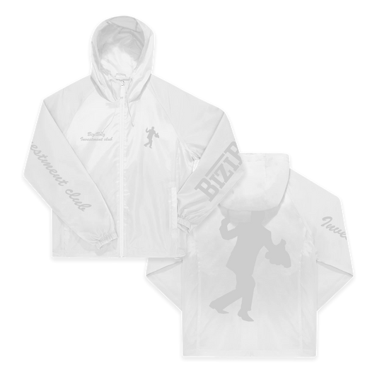 "FAST MONEY" Wind&Waterproof Reflective Jacket (white)