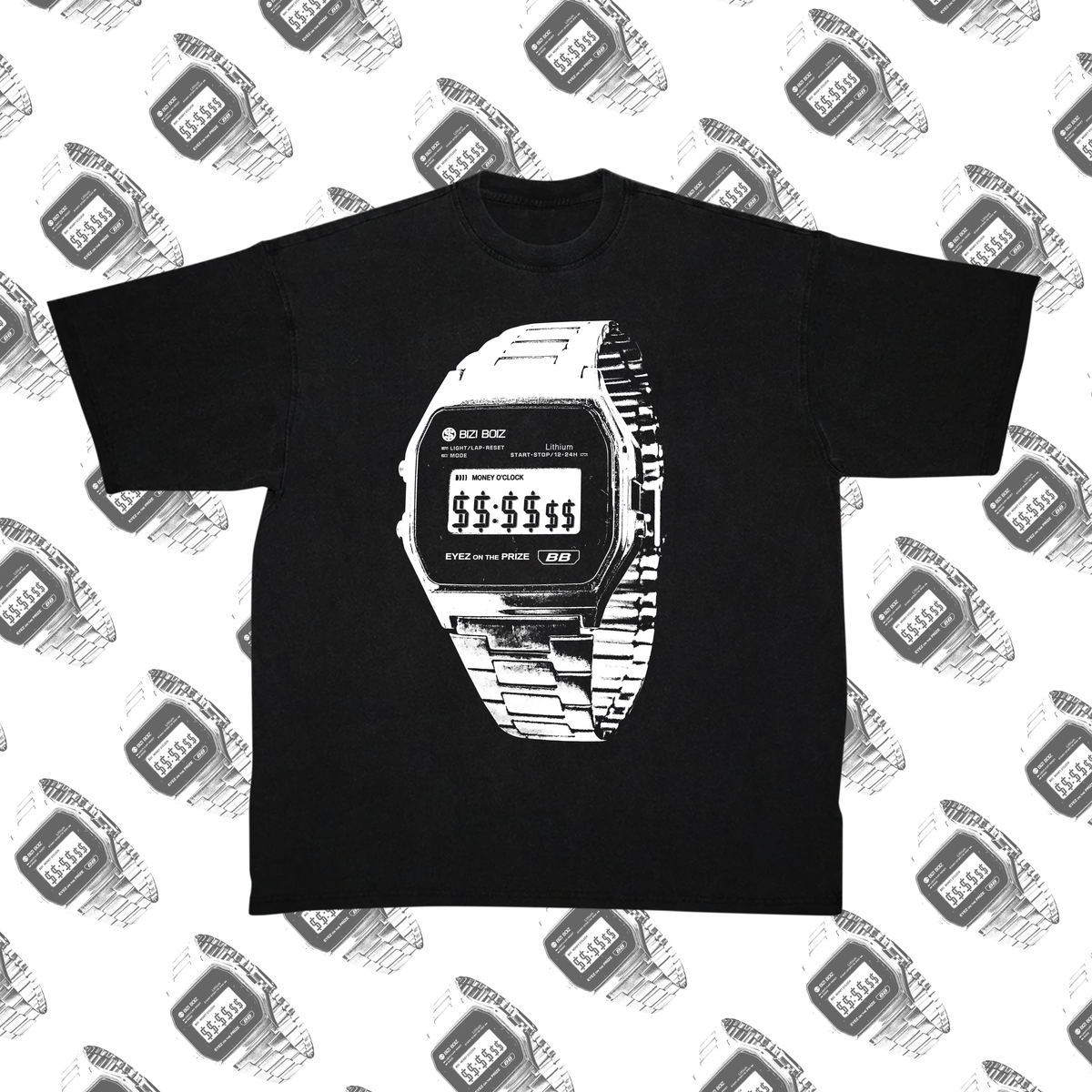 MONEY O'CLOCK TEE (black)