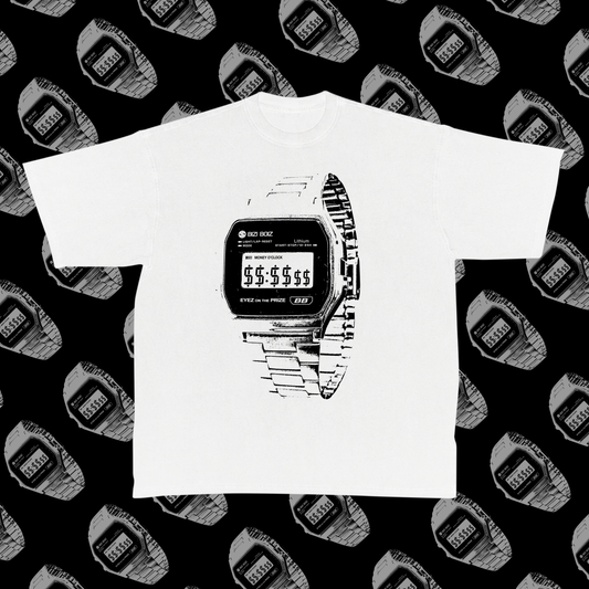 MONEY O'CLOCK TEE (white)